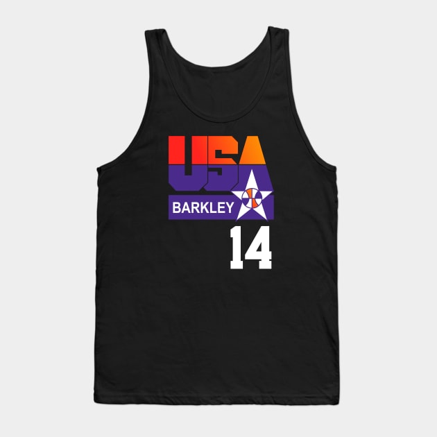 Charles Barkley Jersey Tank Top by Super Secret Villain